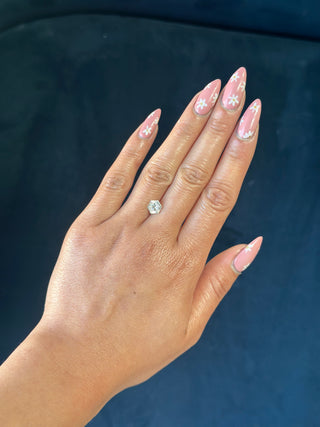 Brilliant Cut Hexagon Moissanite (multiple sizes)