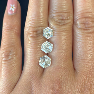Step Cut Hexagon Moissanite (multiple sizes)