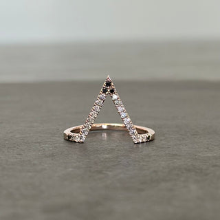Victoria Wedding Ring, 25 Ombre Diamond