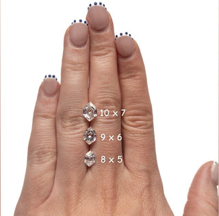 Hexagon moissanite