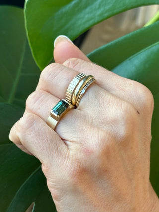 green tourmaline ring