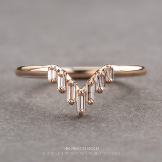 Juniper Wedding Ring, 7 Diamond, Round Band