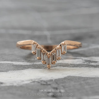 Juniper Wedding Ring, 7 Diamond, Loaf Band