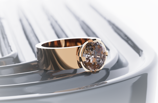 Custom Cepheus-Tulip Bezel Jane Engagement Ring