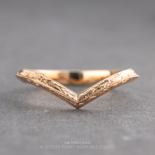 Vintage Louise Wedding Ring, Knife Edge Band
