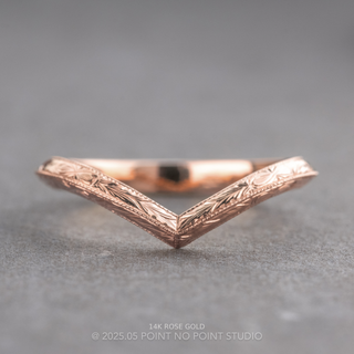 Vintage Louise Wedding Ring, Knife Edge Band