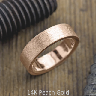 6mm Comfort Fit Mens Wedding Band, Matte