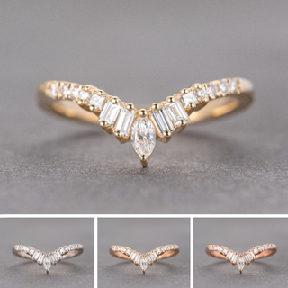Mayer Wedding Ring, 15 Diamond