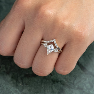 kite moissanite ring