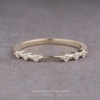 Nova Wedding Ring Cuff, 6 Diamond