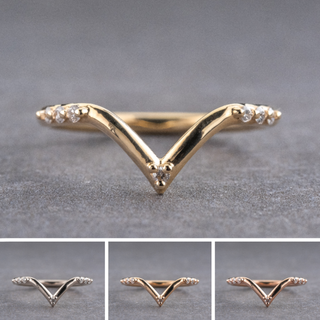 Novella Wedding Ring, 7 Diamond