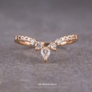 Cassiopeia Wedding Ring, 13 Ombre Diamond