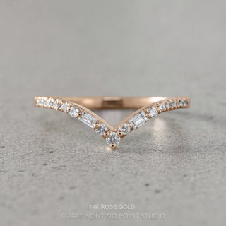 Palomino Wedding Ring, 17 Diamond