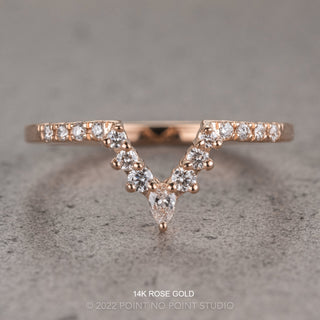 Emmy Wedding Ring, 15 Diamond