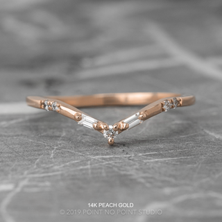 Penelope Wedding Ring, 7 Diamond