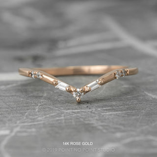 Penelope Wedding Ring, 7 Diamond