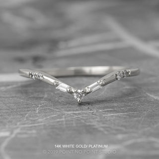 Penelope Wedding Ring, 7 Diamond