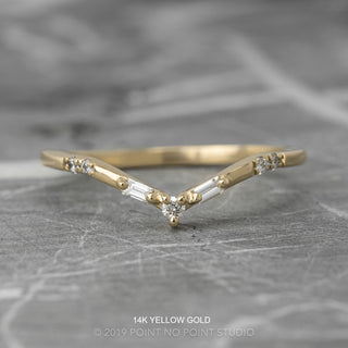 Penelope Wedding Ring, 7 Diamond