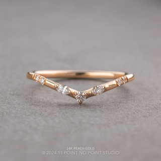 Penny Wedding Ring, 7 Diamond