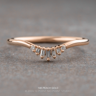 Petite Winslow Wedding Ring, 7 Diamond, Round Band