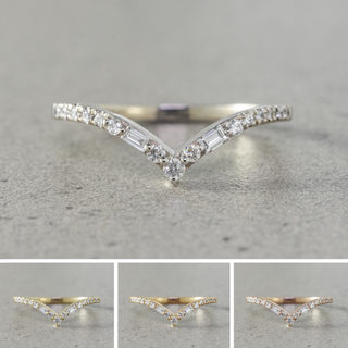 Palomino Wedding Ring, 17 Diamond