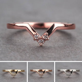 Quinn Wedding Ring, 3 Diamond, Loaf Band