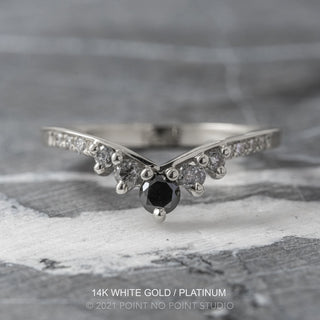 Margaret Wedding Ring, 11 Reverse Ombre Diamond