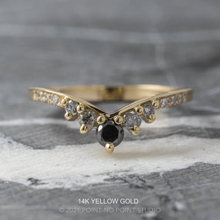 Margaret Wedding Ring, 11 Reverse Ombre Diamond