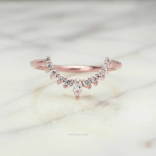 Etta Wedding Ring, 11 Diamond, Round Band