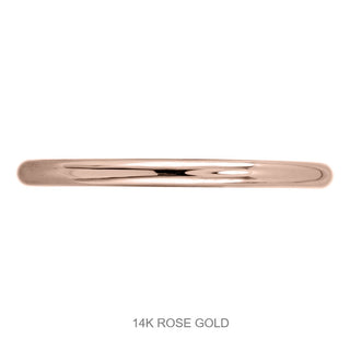 Classic Straight Wedding Ring, Round Band