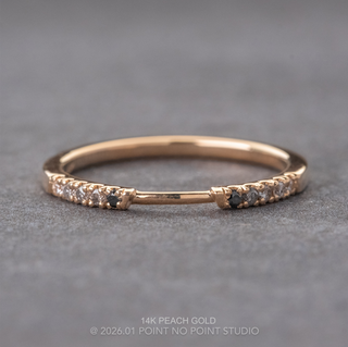 Harper Wedding Ring Cuff, 10 Reverse Ombre Diamond