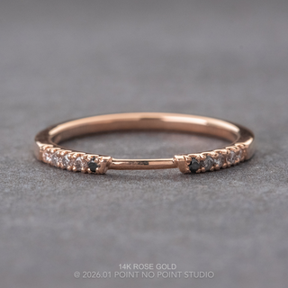 Harper Wedding Ring Cuff, 10 Reverse Ombre Diamond