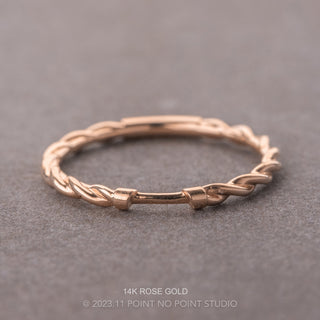 Harper Wedding Ring Cuff, Twisted Band