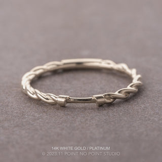 Harper Wedding Ring Cuff, Twisted Band