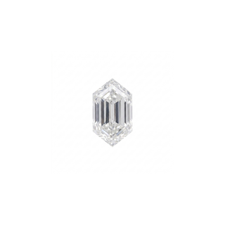 Double Cut Elongated Hexagon Moissanite (multiple sizes)