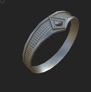 Custom Kite Diamond Men's Signet Ring