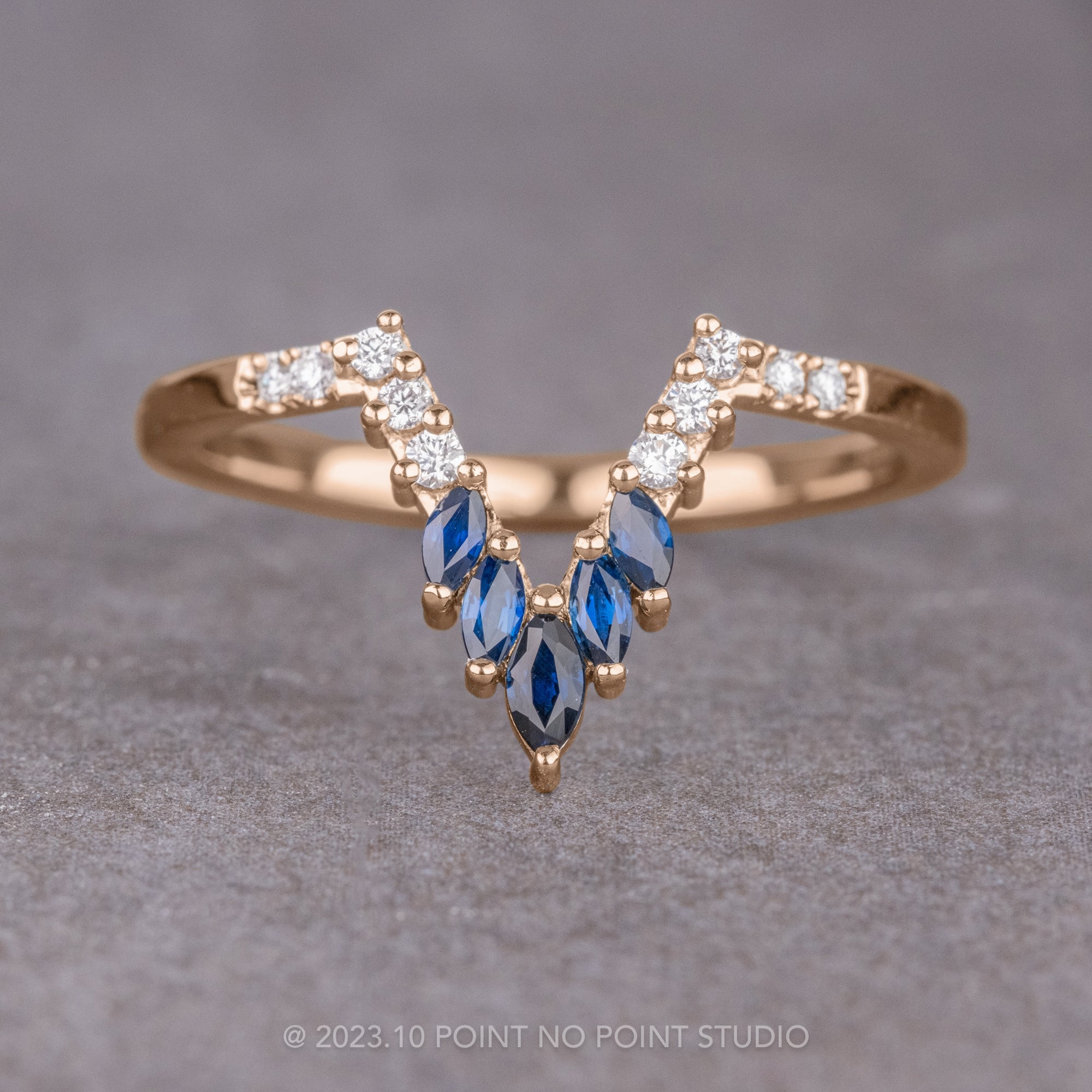 Blue Sapphire and Diamond 14kt White Gold Ring | Costco