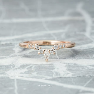 Emma Wedding Ring, 9 Diamond