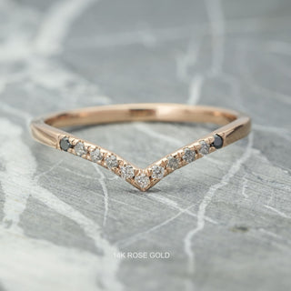 Vivian Wedding Ring, 11 Ombre Diamond
