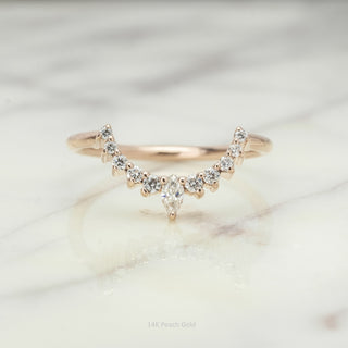 Etta Wedding Ring, 11 Diamond, Round Band