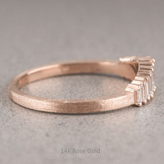 Sparrow Wedding Ring, 13 White Diamond, Matte