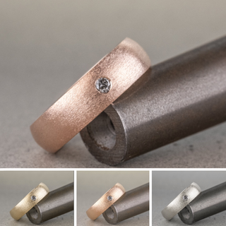 Salt and Pepper Diamond Mens Wedding Band, Comfort Fit men's wedding band, Point No Point Studio. Eco-friendly, Recycled Metals, Conflict Free.