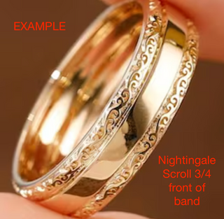 Custom Nightingale Scroll Men's Band for Ben - 6.18.26 MP