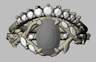 Custom 9 Diamond Eliza Wedding Ring for Dustin Droege 7.1.26 - NT