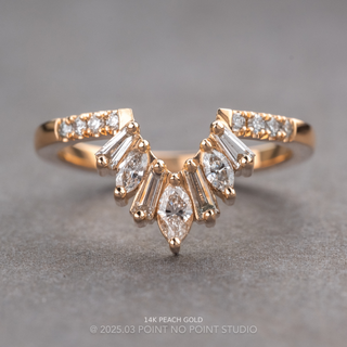 Thymus Wedding Ring, 15 Diamond