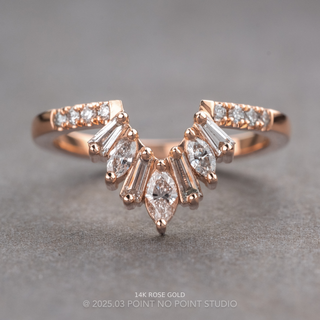 Thymus Wedding Ring, 15 Diamond