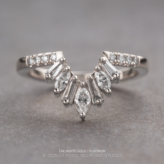 Thymus Wedding Ring, 15 Diamond
