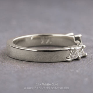 Trinity Wedding Ring Cuff, Triangle Diamond
