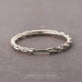 Harper Wedding Ring Cuff, Twisted Band