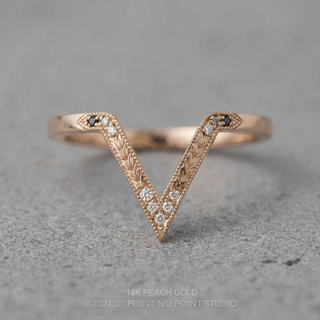 Valeria Wedding Ring, 11 Ombre Diamond